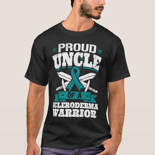 T-shirt Fière Oncle D'Un Scleroderma Guerrier La Rib De Se (Devant)