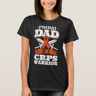 T-shirt Fière Papa D'Un Guerrier De Crps Rsd Sensibilisati