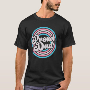 T-shirt Fière papa Super LGBTQ Transgenre Pride Trans Fla
