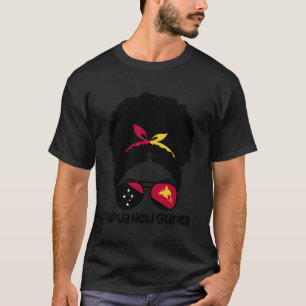 T-shirt Fière Papouasie-Nouvelle-Guinée Afro Cheveux Roots