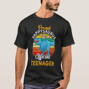 T-shirt Fière Pappysaurus Dinosaure Officiel Adolescent 13