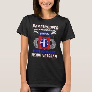 T-shirt  Fière Parachutiste Vétéran-82e division aéroporté
