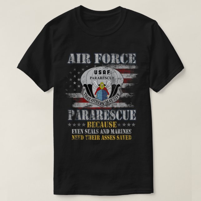 T-shirt Fière Pararescue de la Force aérienne vétéran Vint (Design devant)