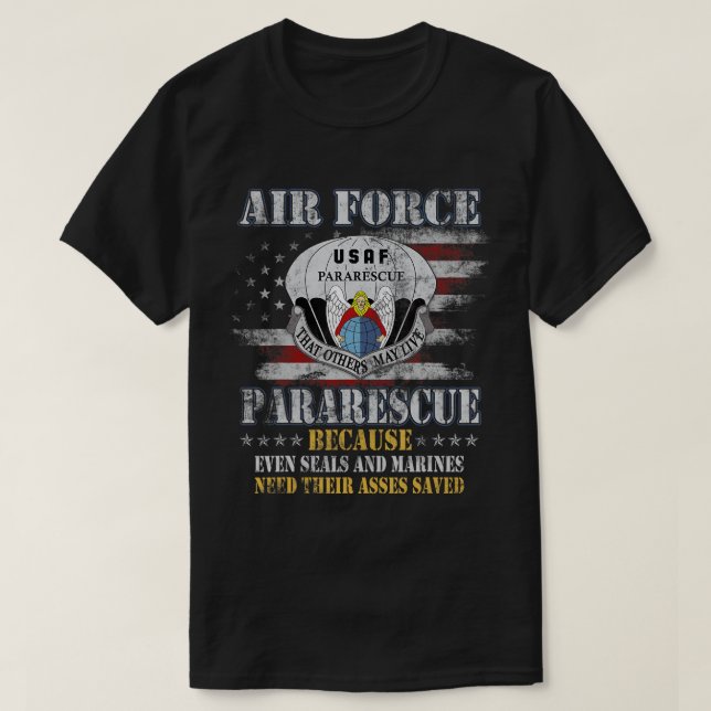 T-shirt Fière Pararescue de la Force aérienne vétéran Vint (Design devant)