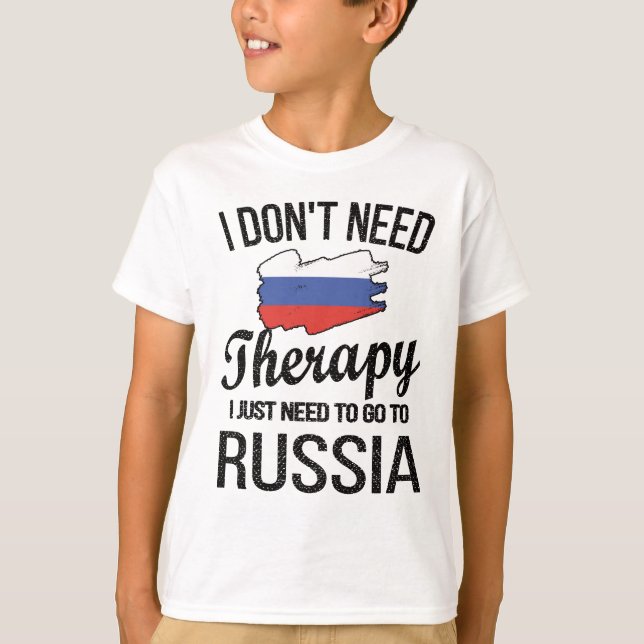 T-shirt Fière Patrimoine Russe Russie Racines Drapeau Russ (Devant)