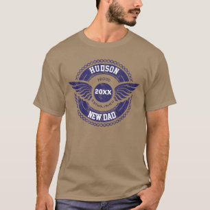 T-shirt Fière personnalisée Nouveau père établi