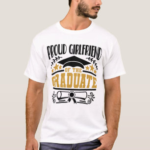 T-shirt Fière Petite Amie Du Diplômé