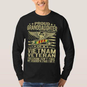 T-shirt Fière Petite-Fille Du Vietnam Vétérinaire - Libert