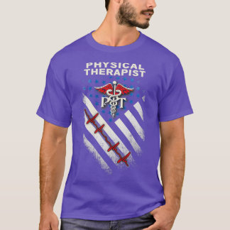 T-shirt Fière physiothérapeute américaine