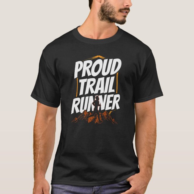 T-shirt Fière Piste Coureuse Trails Course à pied   (Devant)