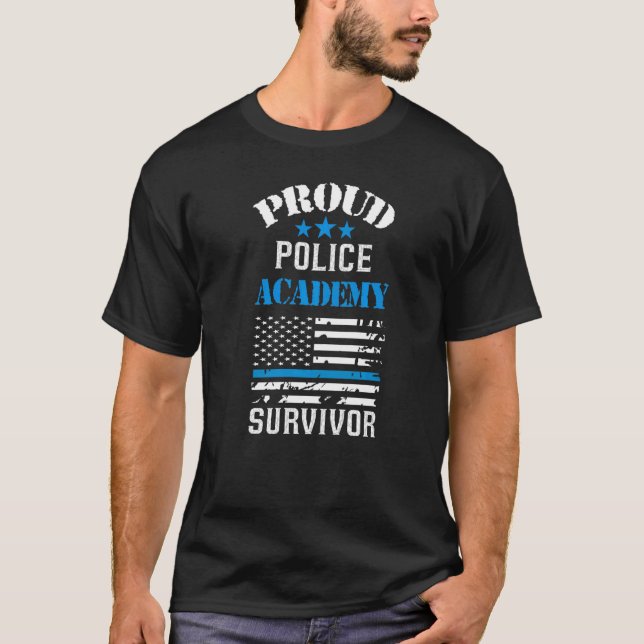 T-shirt Fière Police Academy Survivor Graduation 2022 Gra (Devant)