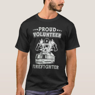 T-shirt Fière pompier volontaire département des incendies