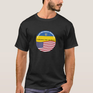 T-shirt Fière position de l'Ukrainien-Américain avec l'Ukr
