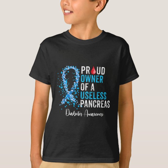 T-shirt Fière Propriétaire D'Un Pancreas Inutile Cadeau Di (Devant)