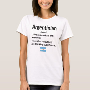 T-shirt Fière racines argentines Argentine Drapeau argent