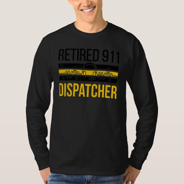 T-shirt Fière retraite de l'agent de dispatching du 911 (Devant)