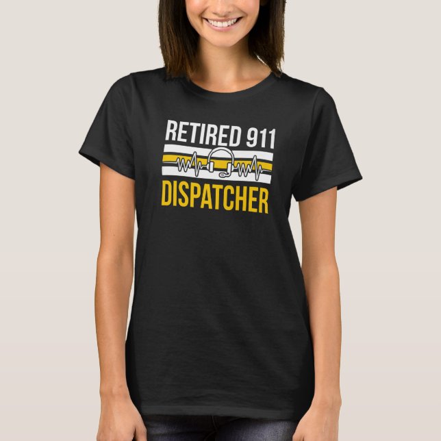 T-shirt Fière retraitée opératrice 911 retraite   (Devant)
