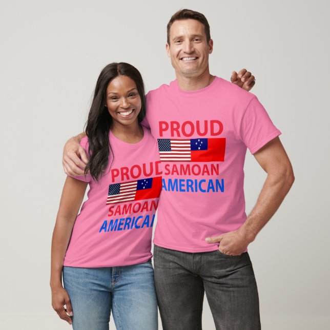 T-shirt Fière Samoan Américain (Unisexe)