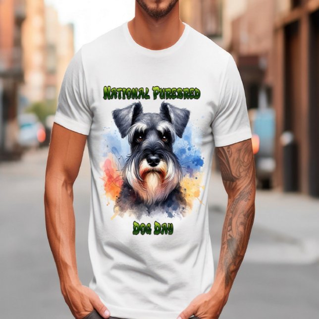 T-shirt Fière Schnauzer sur la journée Purebred Dog (Créateur téléchargé)