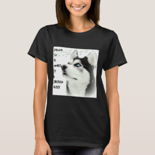 T-shirt Fière Sibérie Husky