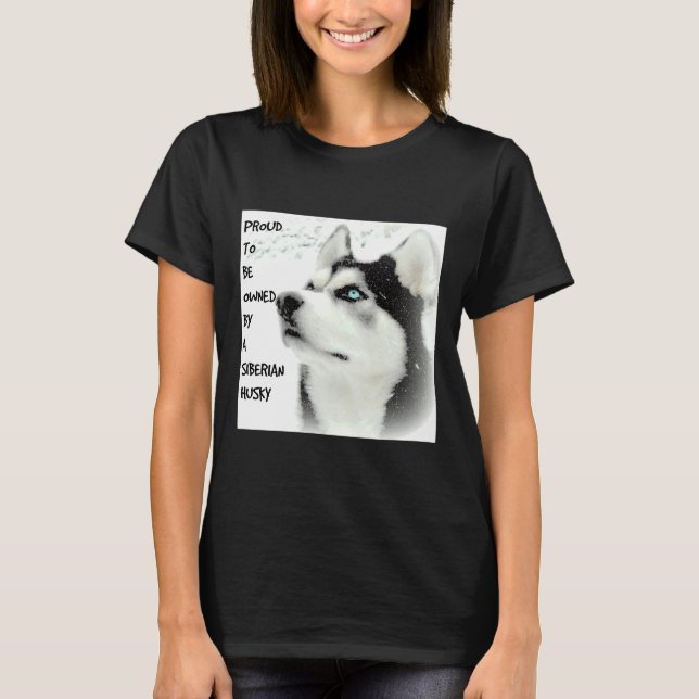 T-shirt Fière Sibérie Husky (Devant)