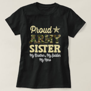 T-shirt Fière Soeur de l'Armée OCP Camo cadeau de famill