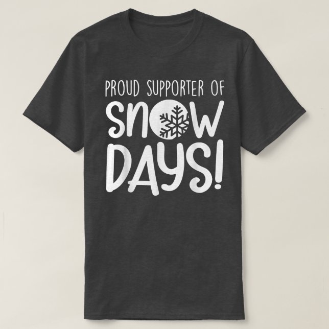 T-shirt Fière Supporter Des Jours De Neige (Design devant)