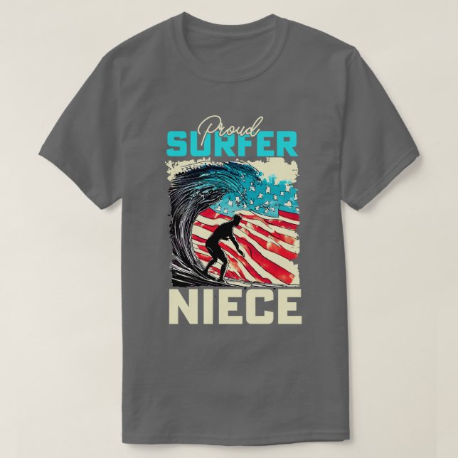 T-shirt Fière Surfer Niece (Design devant)