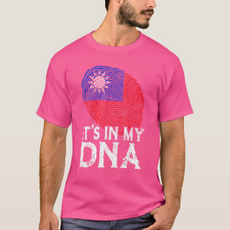 T-shirt Fière Taïwan Taïwan est dans mon ADN amour Taïwan