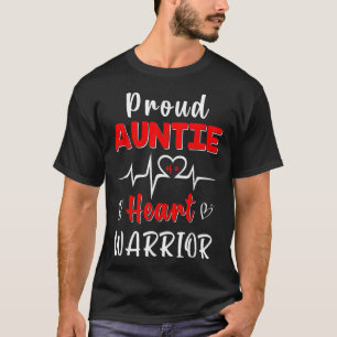 T-shirt Fière Tante D'Un Guerrier Du Coeur Surv De Sensibi