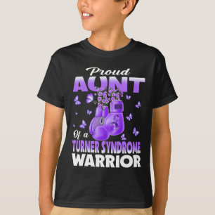 T-shirt Fière Tante D'Un Syndrome De Turner Sensibilisatio