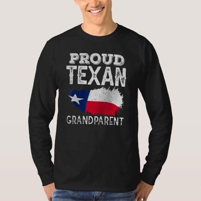 T-shirt Fière Texan grand-parent mignonne fierté Patriotiq (Devant)