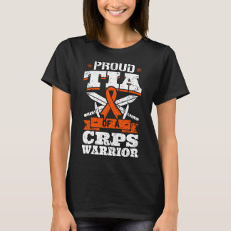 T-shirt Fière Tia D'Un Guerrier De Crps Rsd Sensibilisatio