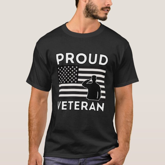 T-shirt Fière Vétérinaire avec drapeau américain, Cadeau p (Devant)
