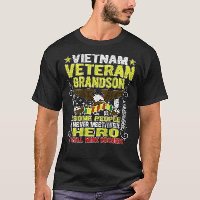 T-shirt  Fière Viêt-nam Grand-fils - Militaire (Devant)