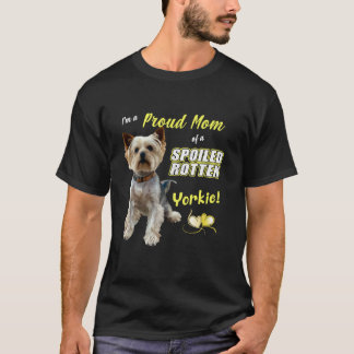 T-shirt Fière Yorkie Mama Yorkshire Terrier Maman Amoureux