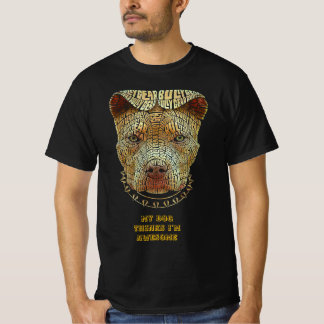 T-shirt "Fièrement Approuvé par Mon Chien" - Élégant Amour