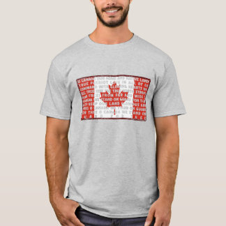 T-shirt Fièrement canadien, Vrai Nord fort et libre !