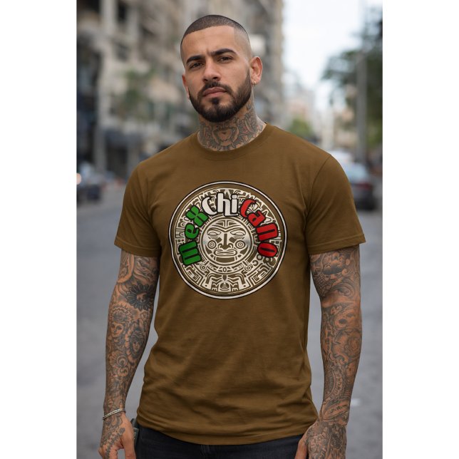 T-shirt fièrement marron Chicano Mex (Créateur téléchargé)