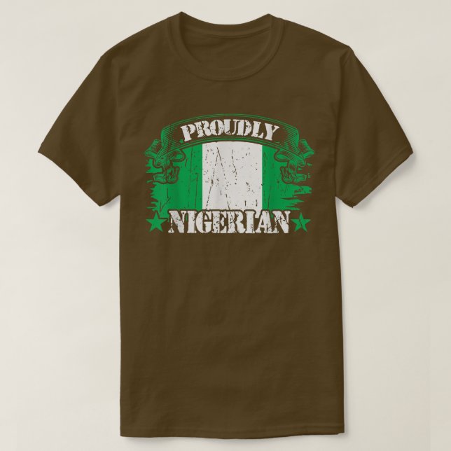 T-shirt Fièrement nigérian (Design devant)