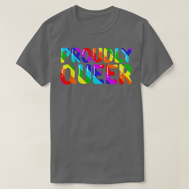 T-shirt Fièrement Queer (Design devant)