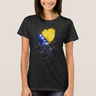 T-shirt Fières racines bosniaques détruites ont déchiré la