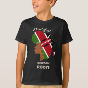T-shirt Fières racines kenyanes Mois de l'histoire des Noi