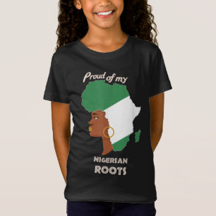 T-Shirt Fières racines nigérianes Mois de l'histoire noire