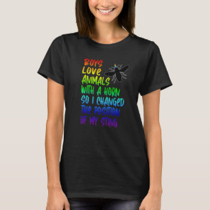T-shirt Fiers abeilles arc-en-ciel gay garçons gay apicult