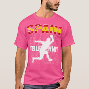T-shirt Fiers amateurs de tennis de table d'Espagne Maillo
