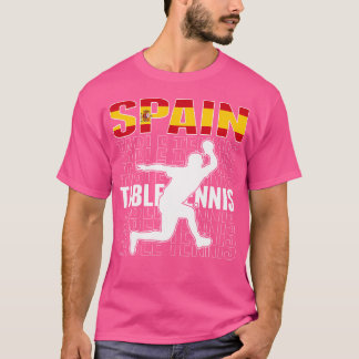 T-shirt Fiers amateurs de tennis de table d'Espagne Maillo