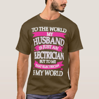 T-shirt Fiers Électriciens Femme Cadeaux Électricien Femme