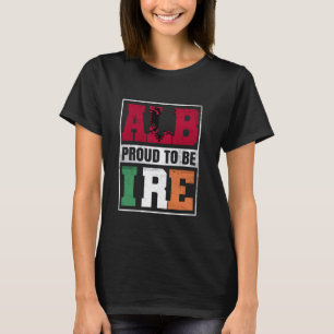 T-shirt Fiers mélange albanais irlandais Albanie et Irland