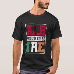 T-shirt Fiers mélange albanais irlandais Albanie et Irland